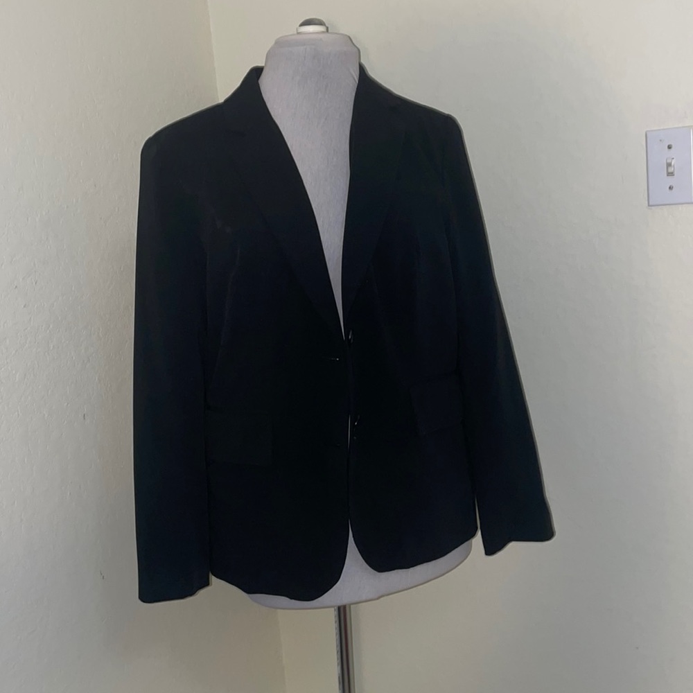 Women's Black Worthington Dress Double Button Blazer NWT